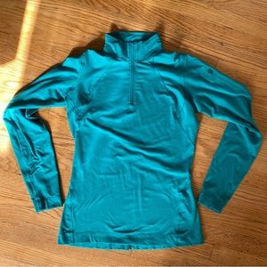 Arc'teryx Rho Zip-Neck Base Layer Top Turquoise